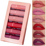Coffret de 6 rouges � l�vres mats, texture velout�e, teinte nude, waterproof et longue tenue. id�al comme ...