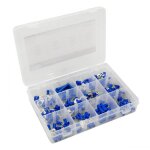 Coffret assortiment 165 cosse �lectrique isol� bleu automaster
