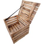 Coffret en bois avec couvercle 50x40x30 coffre aliment