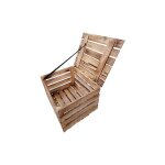 Coffret en bois avec couvercle 50x40x30 coffre alimenté Coffret en bois avec couvercle 50x40x30 coffre alimenté