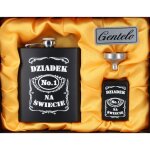 Coffret cadeau flasque + briquet � essence pour grand - p�re