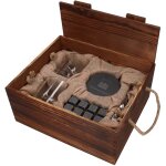 Coffret cadeau premium avec porte - whisky - 2 verres montagne et pierres Coffret cadeau premium avec porte - whisky - 2 verres montagne et pierres
