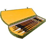 Coffret cadeau de sept pinceaux de peinture et d'�criture, adapt�s aux d�butants et aux professionnels, ...