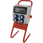 Coffret de chantier 16a monophas� avec support en m�tal - 9 modules - coffret �lectrique, protection ...