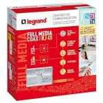 Coffret de communication - full media coaxial et rj45 pour t4 a t6 legrand 093077