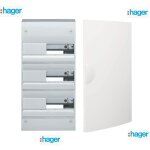 Hager - coffret lectrique 52 modules - 4 ranges 13 modules gd413a + porte opaque gp313p