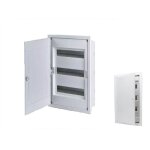 Tehnoplast - coffret lectrique encastr 12 modules sur 3 ranges ( 36 m ) avec porte pleine couleur ...