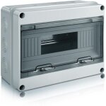Coffret electrique etanche exterieur, ip65 bo�tier de distribution en saillie 12 modules avec terminaux, ...