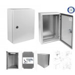 Coffret �lectrique �tanche en metal ip66 - 400 x 400 x 200mm + plaque de fond