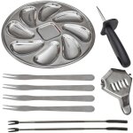 Coffret  hutres 9 pices en acier inoxydable