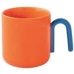Coffret mug 35 cl orange & bleu - creative - easy life
