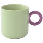 Coffret mug 35 cl vert & violet - creative - easy life