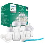 Coffret naissance biberon en verre naturel - philips avent - kit nouveau - n� - 240 ml - unisexe