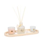 Coffret senteur plateau 'wild romance' 32cm ambre Coffret senteur plateau 'wild romance' 32cm ambre