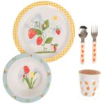 Coffret set repas 5 pièces printemps Coffret set repas 5 pièces printemps