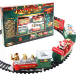 Coffret de train lectrique de nol, adapt aux cadeaux de nol et d'anniversaire