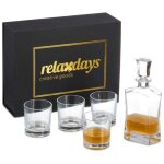 Coffret a whisky 5 pieces avec carafe et verres