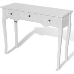 Coiffeuse blanche avec 3 tiroirs meuble d'entre design rtro