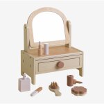 Sklum - coiffeuse en bois pour enfants talia couleurs naturelles