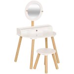 Coiffeuse enfant bella blanc l60, 7xp42xh89, 2cm atmosphera cr�ateur d'int�rieur