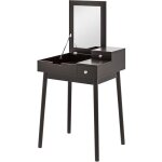 Mh - coiffeuse secrétaire avec miroir inra noire Mh - coiffeuse secrétaire avec miroir inra noire