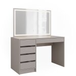 Vicco - coiffeuse sherry, cachemire, 120cm avec miroir led Vicco - coiffeuse sherry, cachemire, 120cm avec miroir led
