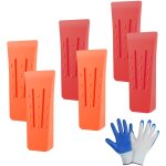 Coins d'abattage, 6 pi�ces coin bucheron fendre pour d'arbres, coin eclateur bois � impact �lev� pour ...