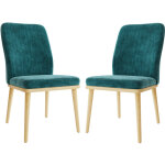 Colamy chaise ? lot de 2 chaises de salle � manger � dossier haut, structure en bois, style vintage �l�gant, ...