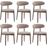 Lot de 6 chaises - chaises en bois massif , robustes et �l�gantes, style nordique minimaliste, id�ales ...