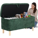 Colamy pouf rond en tissu avec couvercle  plateau rversible ? repose - pieds multifonction, rangement ...