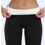 Collants doubls polaire pour femme, leggings doubls sherpa pour femme, leggings chauds pour l'hiver. ...