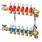 Collecteur pour chauffage par le sol ensemble 14 circuits