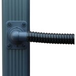 Optimo - collecteur d'eau anthracite pour gouttière rectangulaire pour descente rectangulaire 60 x 80 ... Optimo - collecteur d'eau anthracite pour gouttière rectangulaire pour descente rectangulaire 60 x 80 ...