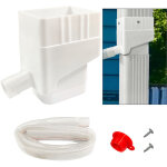 Collecteur d'eau de pluie, kit de d�rivation d'eau de pluie professionnel r�sistant aux uv pour les pelouses ...