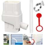 Collecteur r�cup�rateur eau de pluie, kit recuperateur d eau de pluie pour goutti�re rectangulaire, recuperate ...