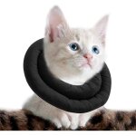 Collerette pour chat rglable, collier de rcupration doux pour chat, collier de protection pour animaux ...