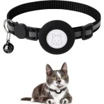 Collier airtag pour chat, collier r�fl�chissant avec boucle de s�curit� et clochette amovible, collier ...