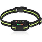 Collier anti - aboiement pour chiens, rechargeable et automatique avec d�tection intelligente des aboiements ...