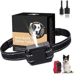 Collier anti - aboiement pour chien, spray anti - aboiement pour chien � la citronnelle, collier de dressage ...