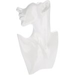 Collier boucle d'oreille titulaire mannequin tte buste stand modle boutique bijoux prsentoir blanc ...