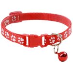 Collier pour chat imprim� l�opard, collier r�glable pour animal de compagnie avec boucle de s�curit� ...