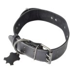 Collier pour chien 3xl 'cuir' 80cm noir