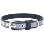 Jusch - collier pour chien / chat, rflchissant, rglable, bleu, s