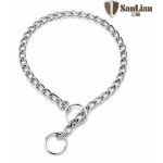Collier pour chien collier Étrangleur réglable en acier solide pour animaux de toutes tailles (argent, ... Collier pour chien collier Étrangleur réglable en acier solide pour animaux de toutes tailles (argent, ...