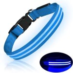Collier chien led rechargeable collier chien lumineux imperm�able clignotant collier chein ajustable ...