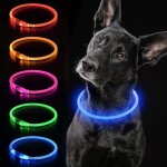 Collier de chien lumineux, led rechargeable par usb, peut �tre coup� � n'importe quelle taille pour les ...