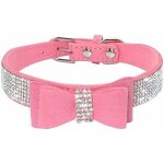 Collier pour chien strass (rose s) - fei yu
