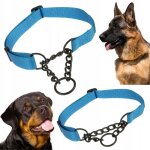 Collier demi - trangleur pour grands chiens avec chane martingale, rglable xl
