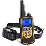 Collier de dressage pour chiens rechargeable et ip67 tanche avec distance de 800m avec 99 niveaux de ...