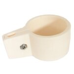 Collier de fixation poteau portillon grillag blanc